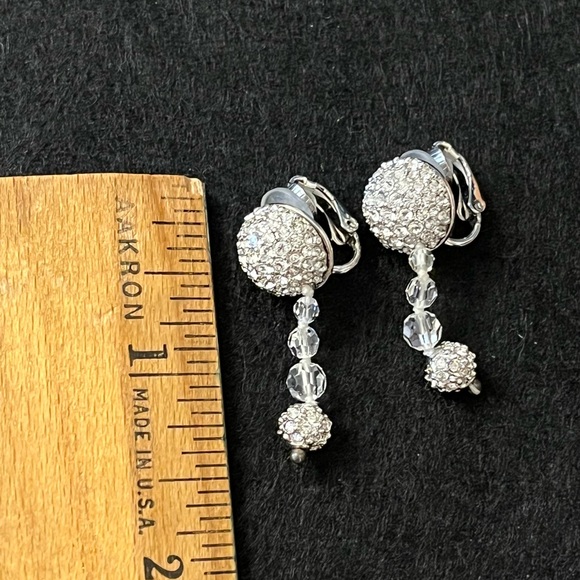 Swarovski Clip on Crystal Earrings - Picture 7 of 7